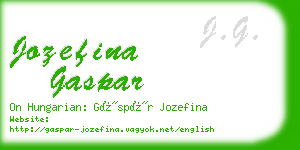 jozefina gaspar business card